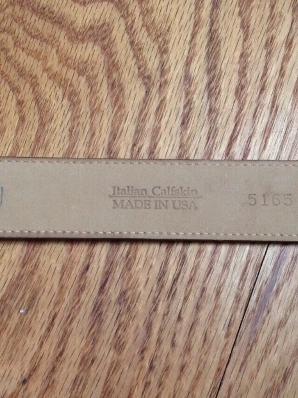 VINTAGE WCM NEW YORK ITALIAN CALFSKIN BROWN LEATHER BELT WOMENS S MADE IN USA